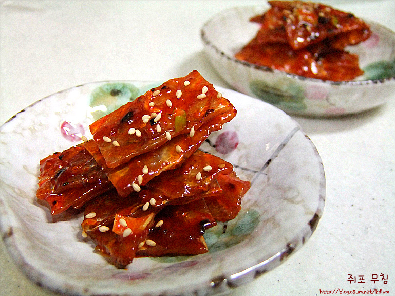 쥐포무침