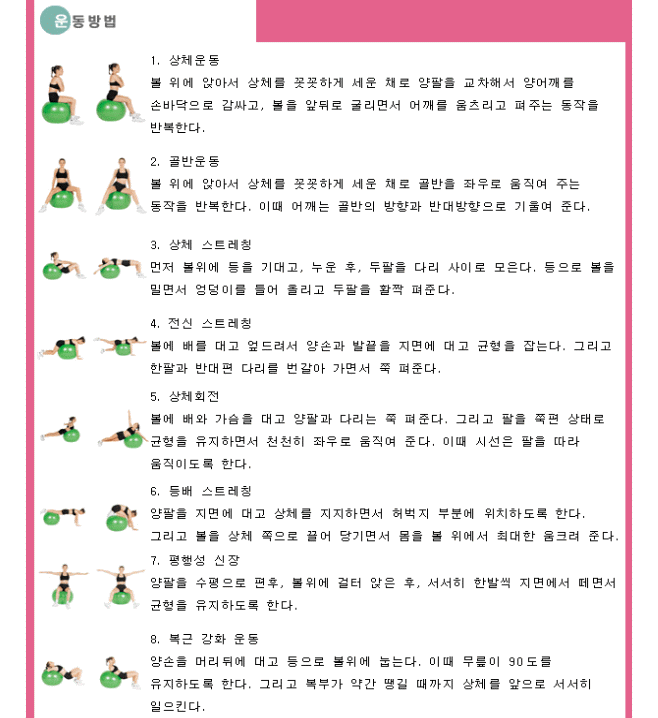 짐볼 운동!!!