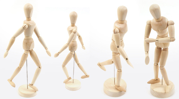 figure drawing wooden model