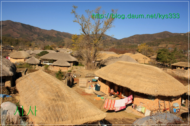낙안읍성 초가지붕과 천연염색 2탄...2012년 11월 18일.