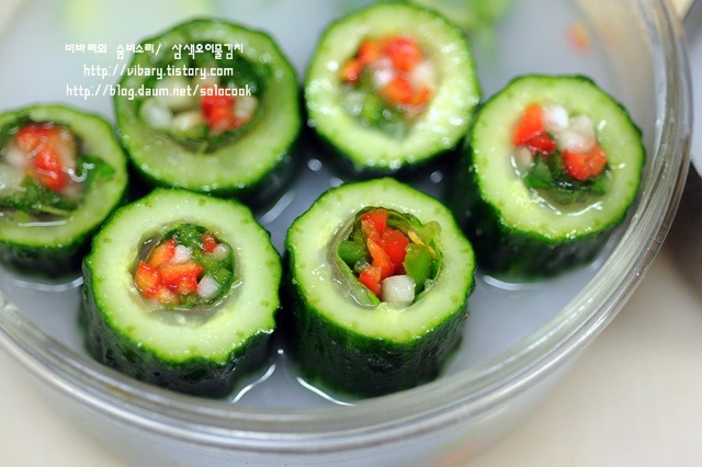 삼색오이물김치로 명절을 상큼하게 ~`