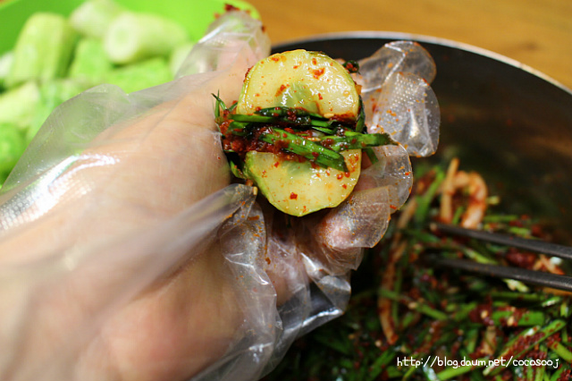 아삭 아삭 오이소박이... 여름철 소박한 식탁위의 맛깔 밥 반찬~