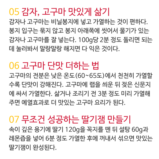 전자레인지 100% 활용법