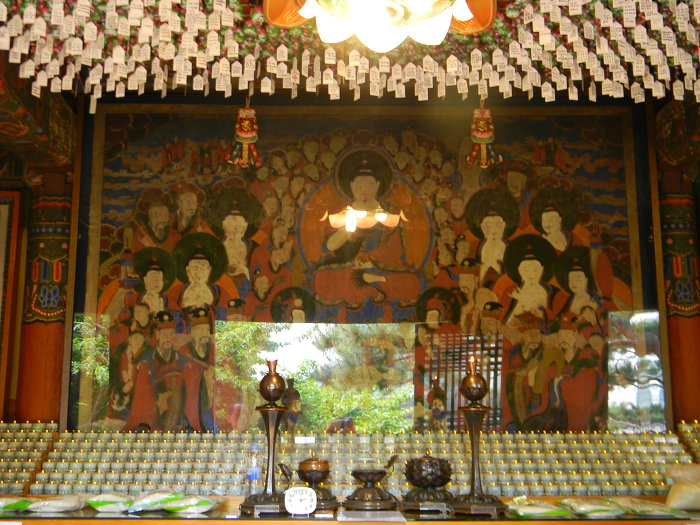 봉은사 마무리 (북극보전과 칠성도, 영산전 영산회상도, 16나한도, 석가탄신일 장엄등)