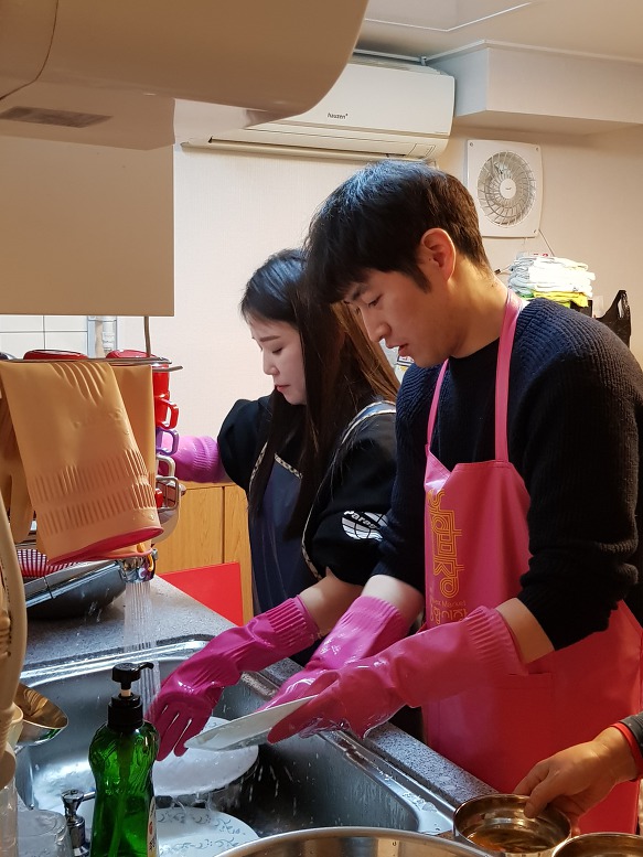 올리브목장 설거지 봉사